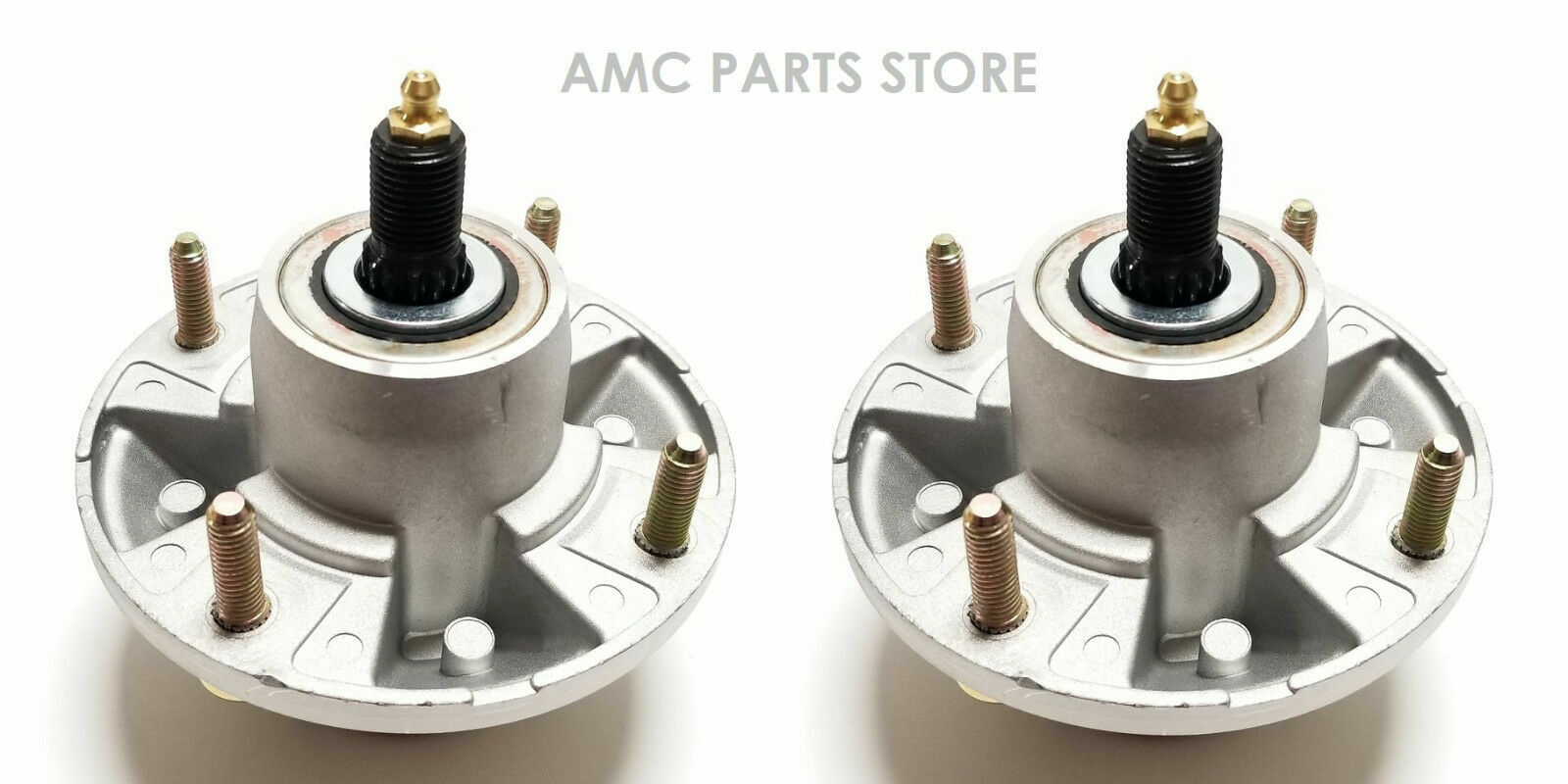 2 Spindle Assemblies for John Deere AM144377, AM135349, AM124498, AM131680 gallery