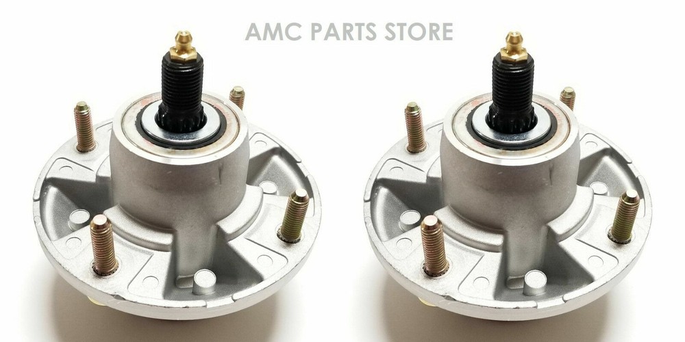 2 Spindle Assemblies for John Deere AM144377, AM135349, AM124498, AM131680