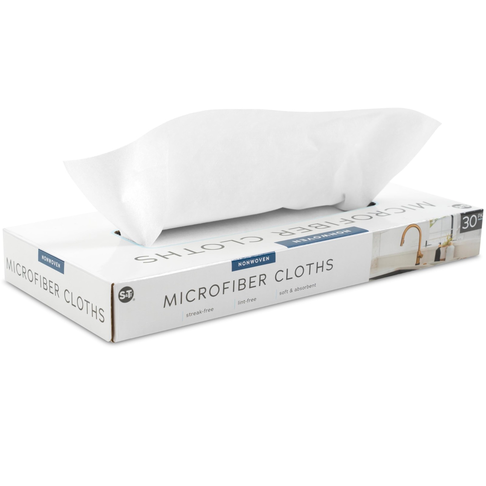 S&T INC. 30 Pack Reusable Towels with , Non Woven Towels for Home, Microfiber... gallery