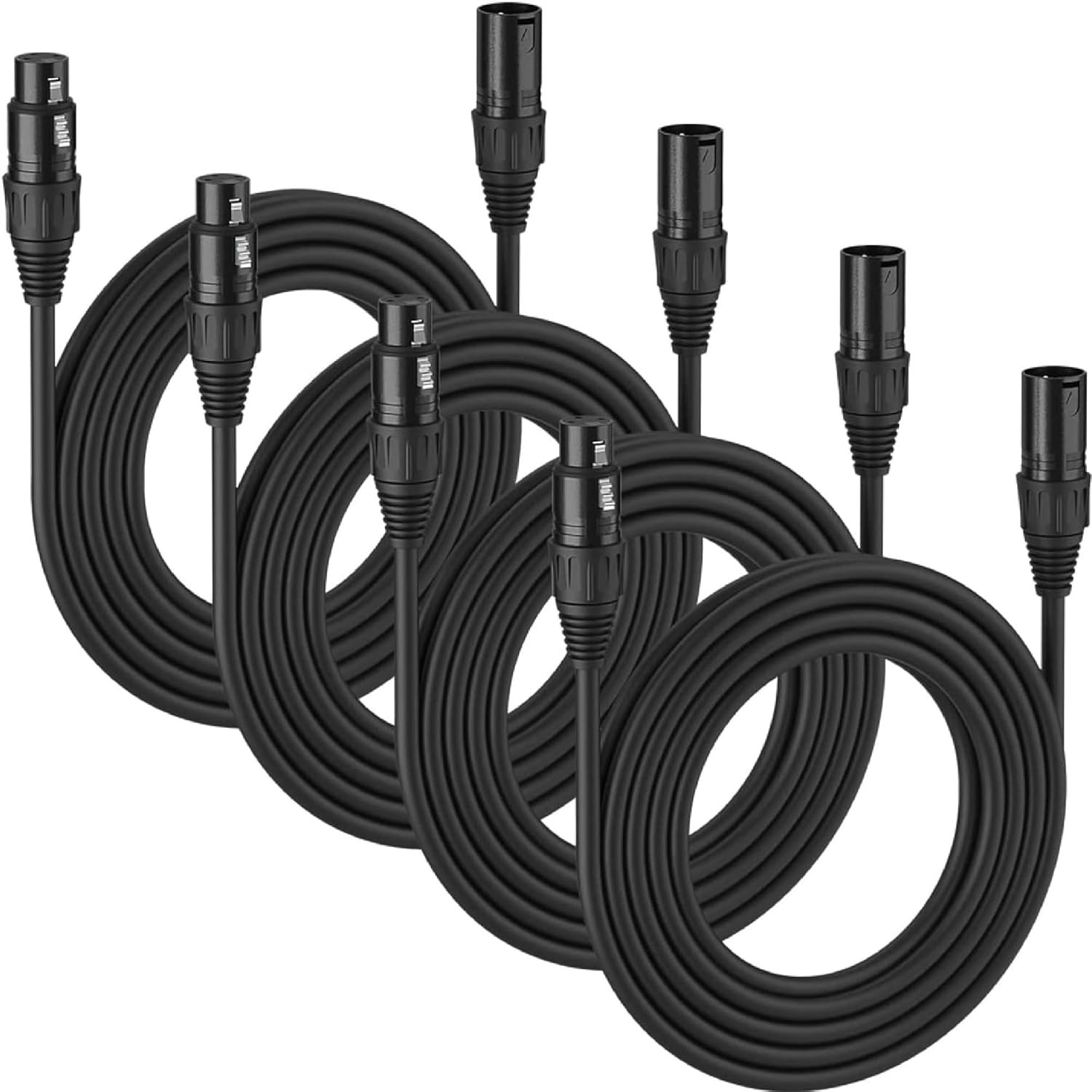 10 ft Flexible DMX Cable 3 Pin Signal XLR Male to Female Cable Wire for Stage... gallery