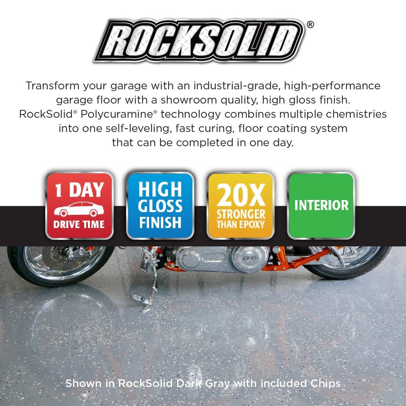 Rust Oleum 293513 RockSolid Polycuramine Garage Floor gallery