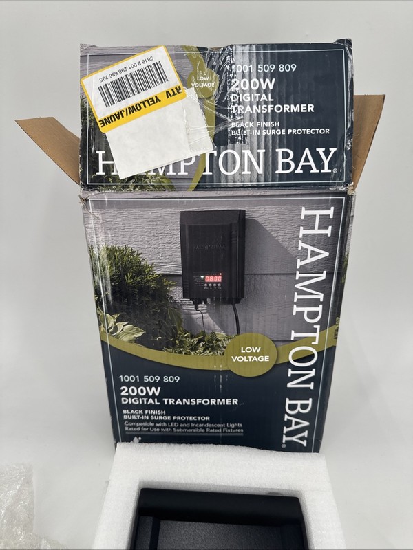 HAMPTON BAY 200W Low Voltage Digital Transformer BLACK Finish (1001 509 809) gallery
