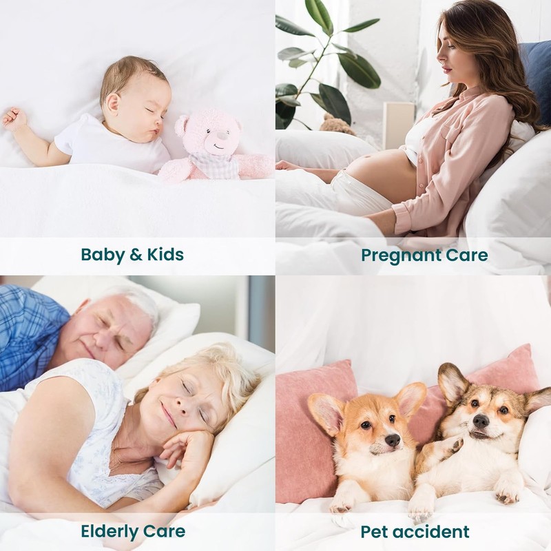 Microfiber Mattress Protector Deep Pocket Waterproof Breathable Fitted Bed Cover gallery