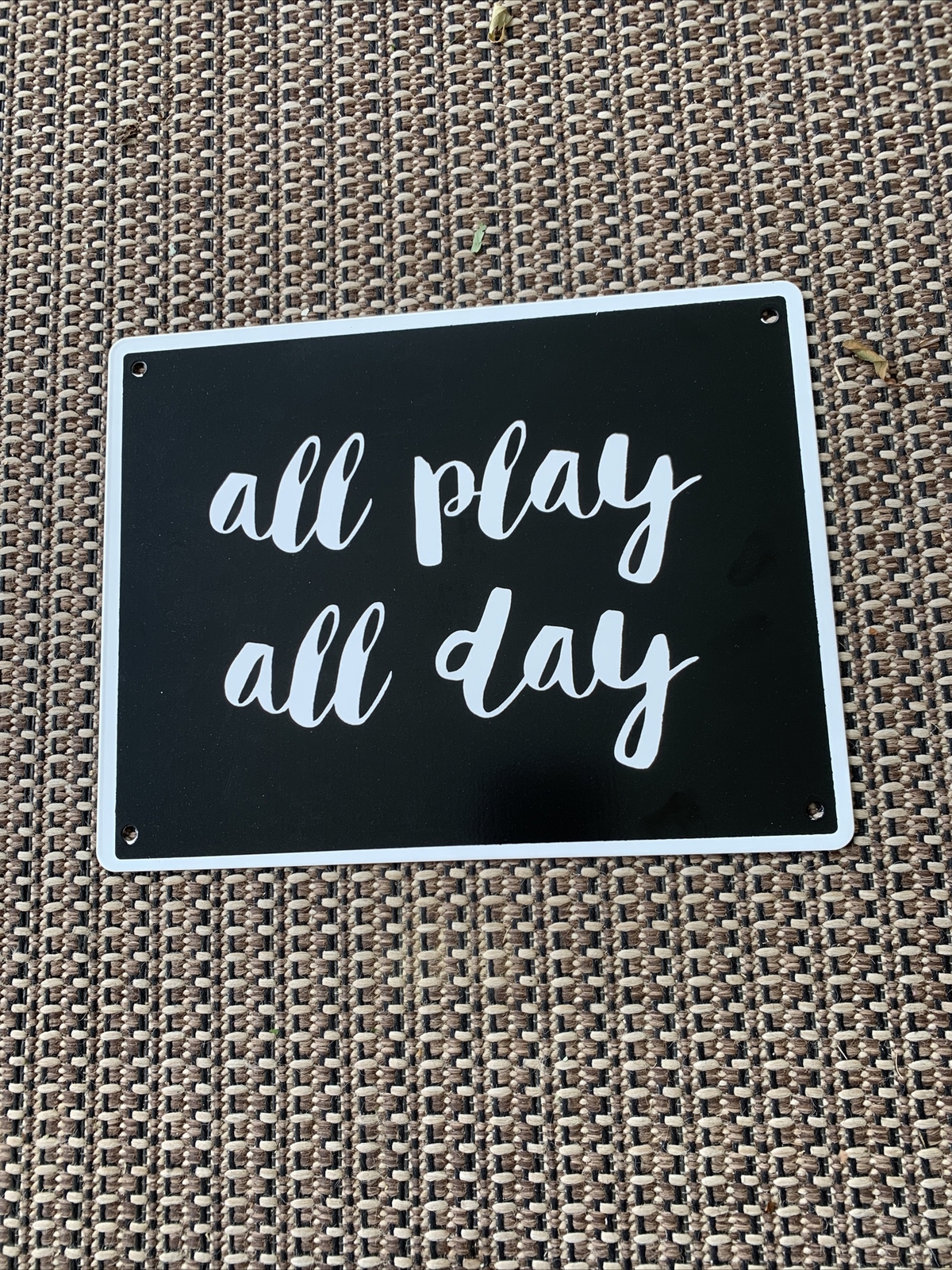 Bullseye’s Playground Pool Metal Sign All Play All Day & No Adults Child Allowed gallery