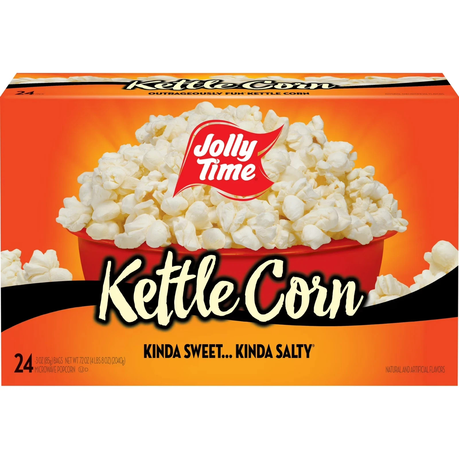 JOLLY TIME Kettle Corn Microwave Popcorn, 24 Ct (3 oz. Bags) Gluten-FREE gallery