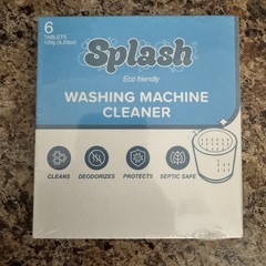 Splash Spotless Washing Machine Cleaner Deep Cleaning All Washers 6 Tabs: NEW