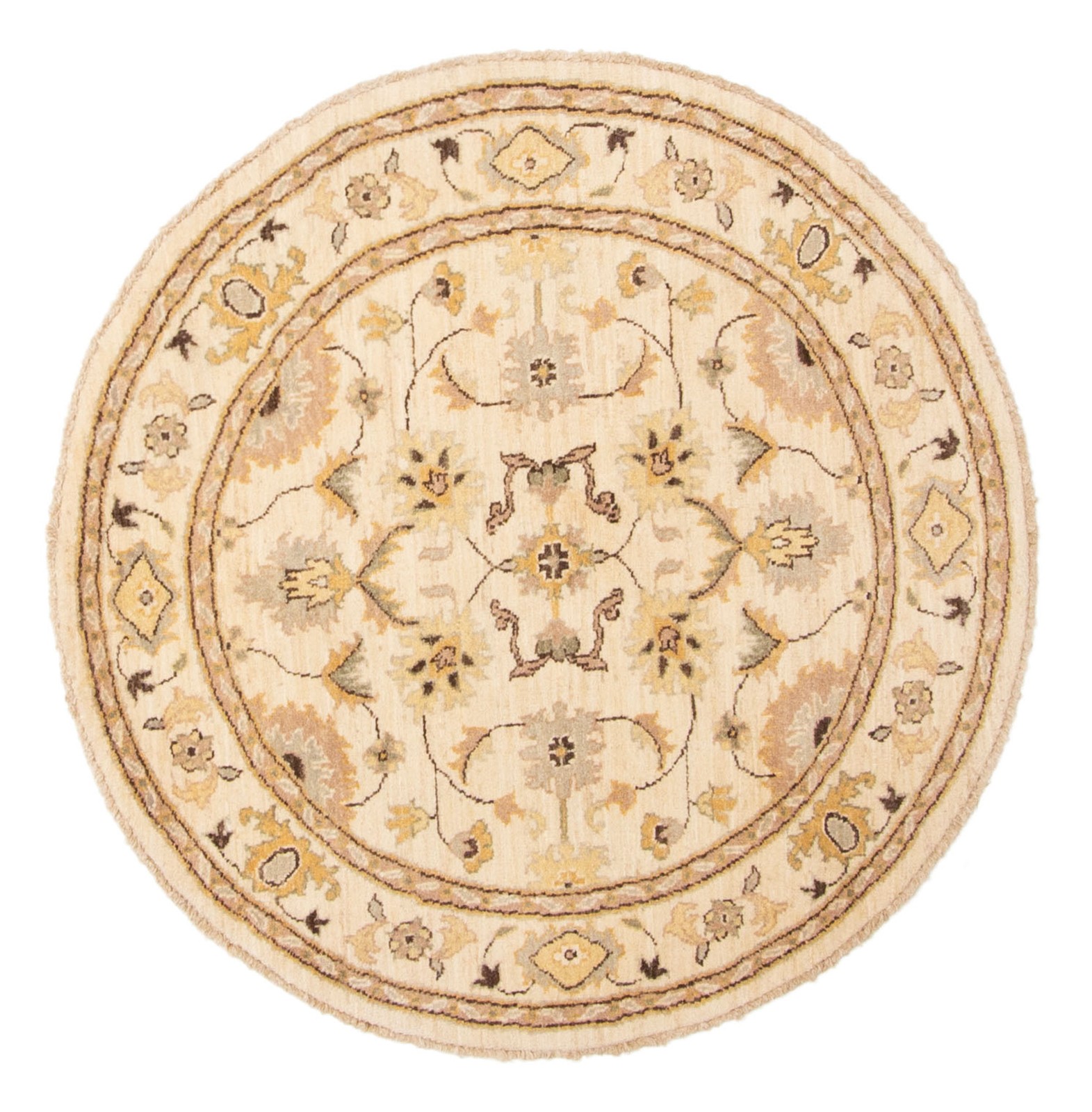Hand Knotted Area Rug 4'0" x 4'2" Traditional Oriental Wool Carpet gallery
