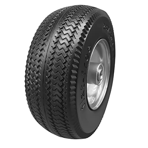 8.5" Flat Free Solid Polyurethane Tire and Wheel PU Airless Tires 2.80/2.50-4