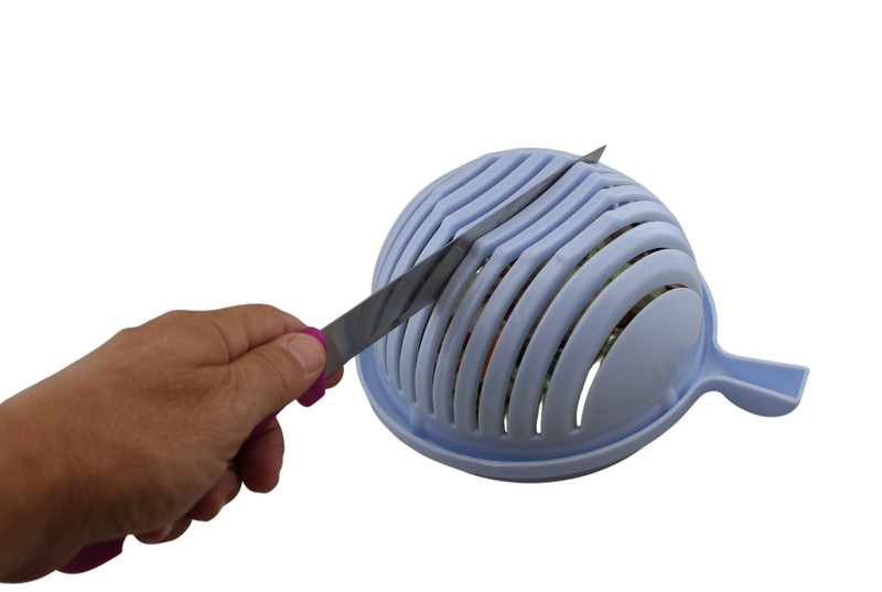 Quick Salad Maker Chopper Salad Cutter Bowl BPA-Free Healthy Meals and Salads gallery