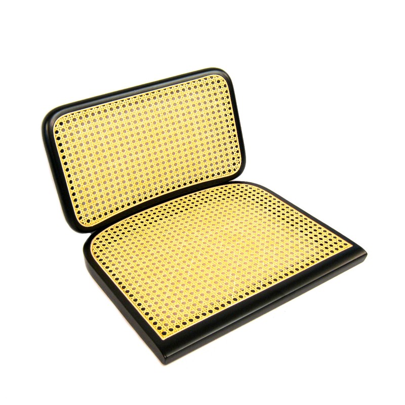 Marcel Breuer Cesca Chair Replacement Cane Seat & Back (Black; NO Holes) gallery