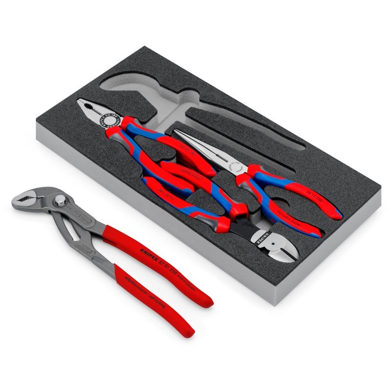 KNIPEX 00 20 01 V15 4 Pc Basic Pliers Set in Foam Tray gallery