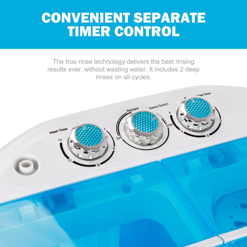 Compact Lightweight Washing Machine Washer w/ Spin Cycle Dryer 10lbs Portable gallery