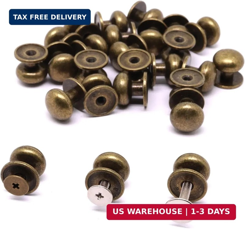 Mini Drawer Pulls, Metal Round Mini Knobs Handles Diameter 0.47inch for Jewelry gallery