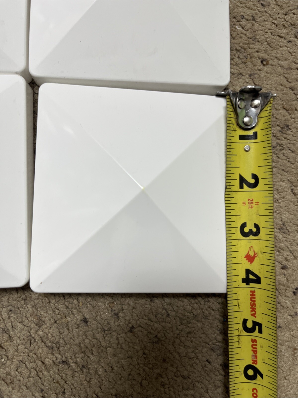 Veranda 4 in. x 4 in. White Pyramid Post Cap with Glue (13PK) gallery