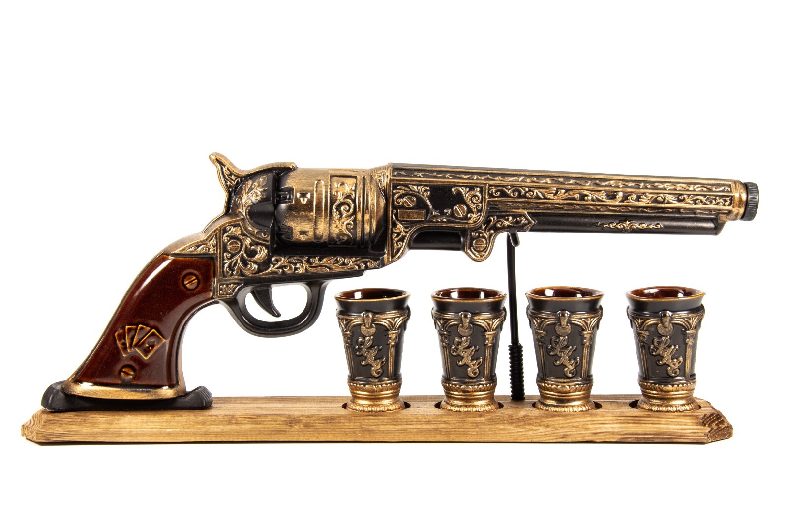 Whiskey Decanter | Barware Set | Home, Dining, Bar Decor | Gun shaped style gallery