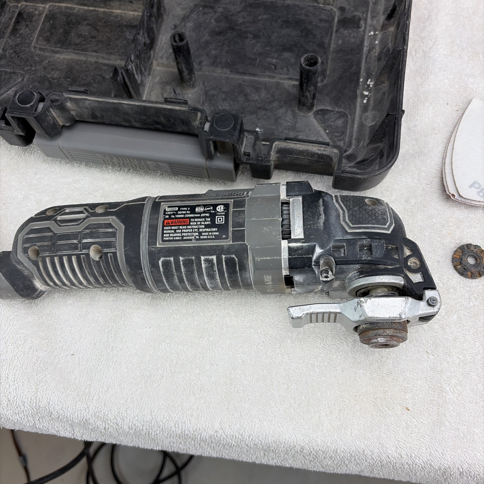 PORTER-CABLE PCE605 Type 2 Oscillating Tool Corded 120V Variable Speed W’ Case gallery