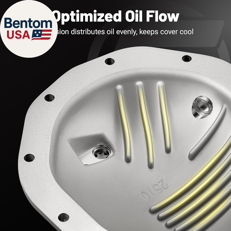Rear Differential Cover, Compatible for GM 8.5" 10-Bolt with 5/16" Bolts Chevy S gallery