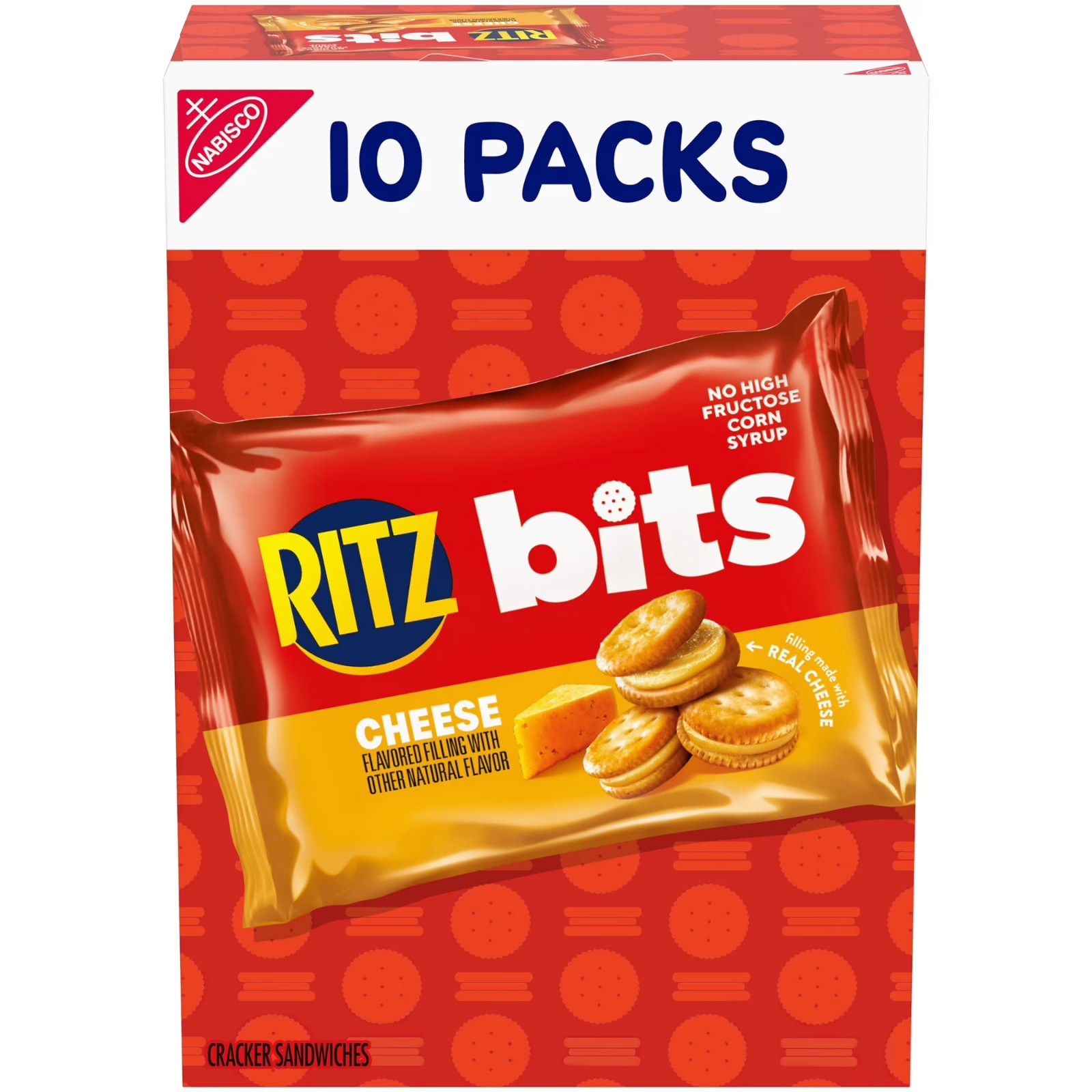 RITZ Bits Cheese Sandwich Crackers, Lunch Snacks for Kids and Adults, 10 Snack P gallery