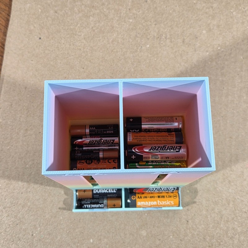 Battery Storage Dispenser Holds 45+ AAA & 30+ AA gallery