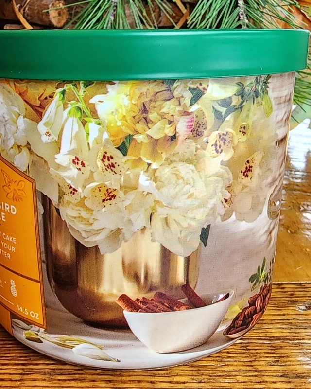🌱🪺SUMMER ~🥮🐝HUMMINGBIRD TEA CAKE~3 WICK CANDLE~Bath & Body Works~SHIPS FREE! gallery