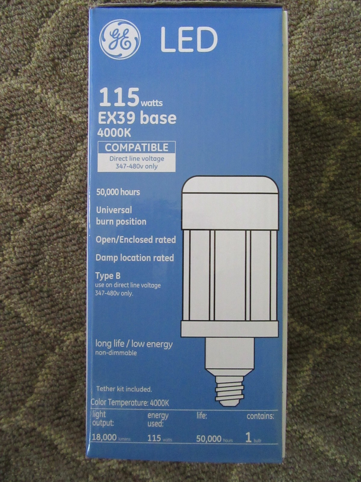 NEW GE General Electric LED Lamp 115 Watts LED115ED28/740/347/480 93101396 gallery