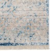 Machine Woven Crossweave Polyester 2'6''x9'10'' Runner Area Rug Oriental Blue BB gallery