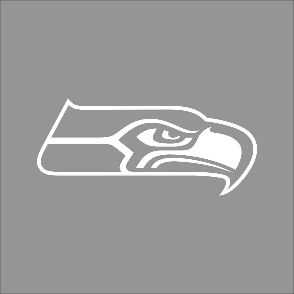 Seattle Seahawks #2 NFL Team Logo 1 Color Vinyl Decal Sticker Car Window Wall gallery