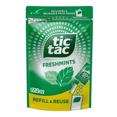 Tic Tac Bulk Freshmints Refill Bag On-the-Go Pocket-Sized Breath Mints