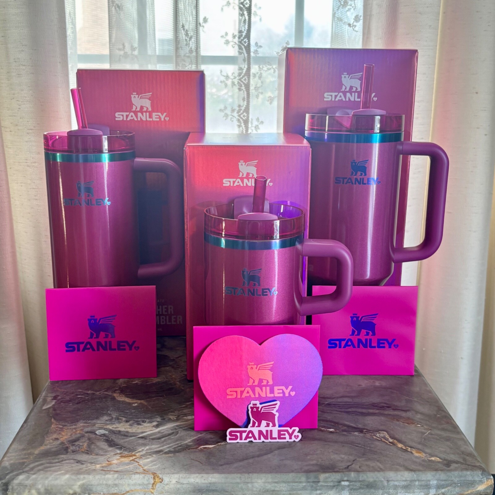 Stanley Target Valentine 2025 RUBY & SWEET HEARTS *All Sizes* Red Pink Quenchers gallery