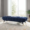 Modway Adept Tufted Performance Velvet 60" Bench in Midnight Blue gallery