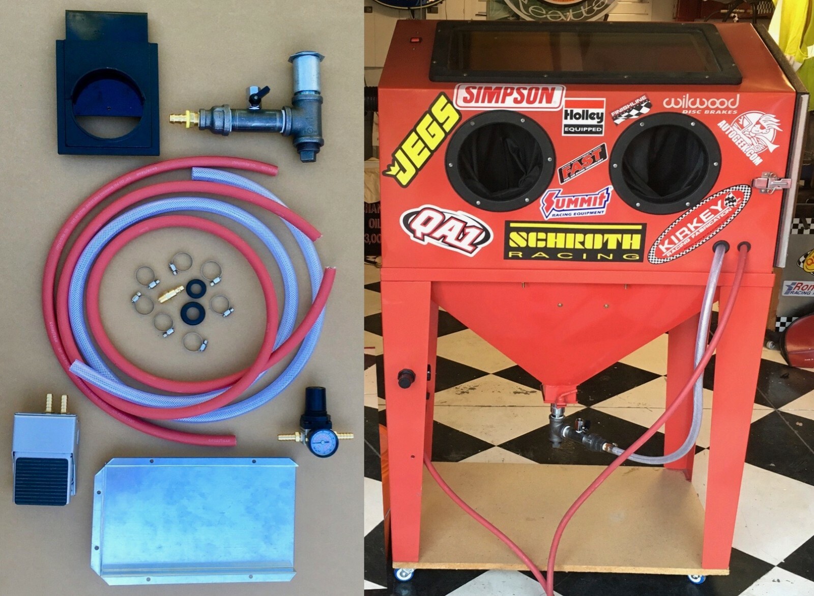 BLAST CABINET UPGRADE KIT Harbor Freight Metering Valve (NO DUST CYCLONE or GUN) gallery