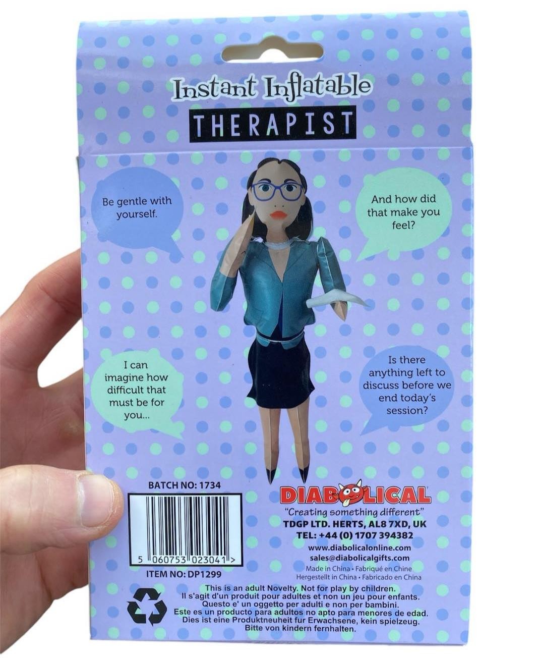Inflatable Blow Up Therapist - RANT ANYTIME - Novelty Stocking Stuffer GaG Gift gallery