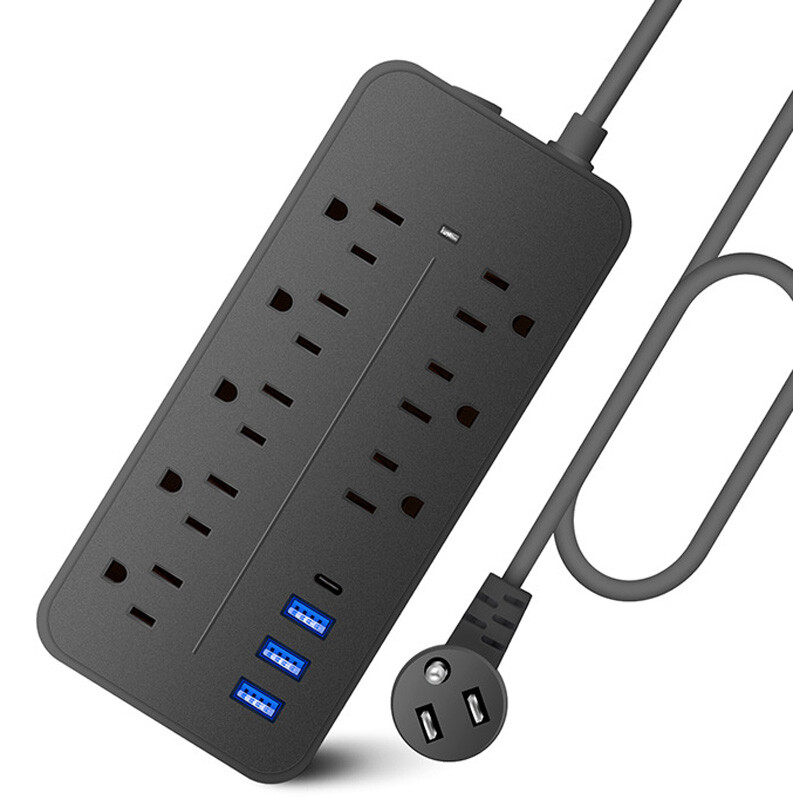Wall Mountable USB Surge Protector Power Strip with USB Ports 8 Outlet Plugs LOT gallery