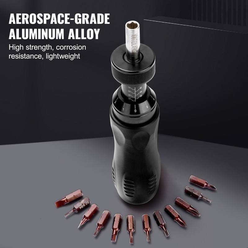 Adjustable Torque Screwdriver 1/4" Range 10-70 in/lb w/ 1 in-lb Increment gallery