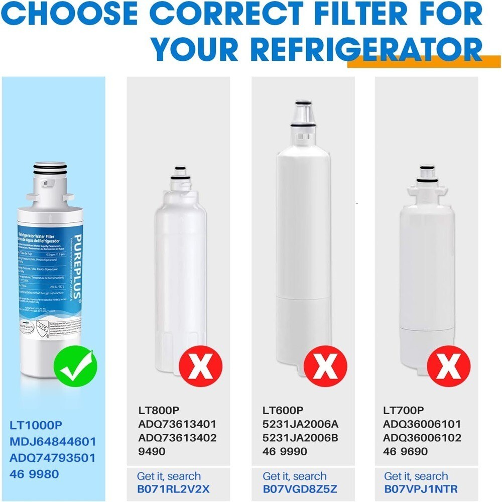 LG LT1000P3 Water Filter - White gallery
