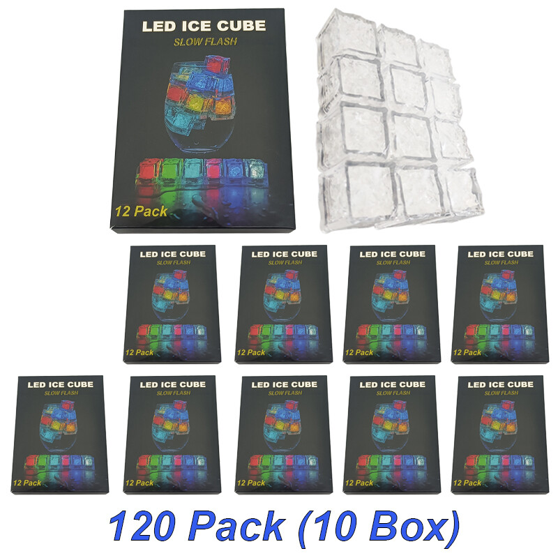 120Pack Light Up Ice Cubes for Drinks, Multi Color Led Ice Cube Changing lights gallery