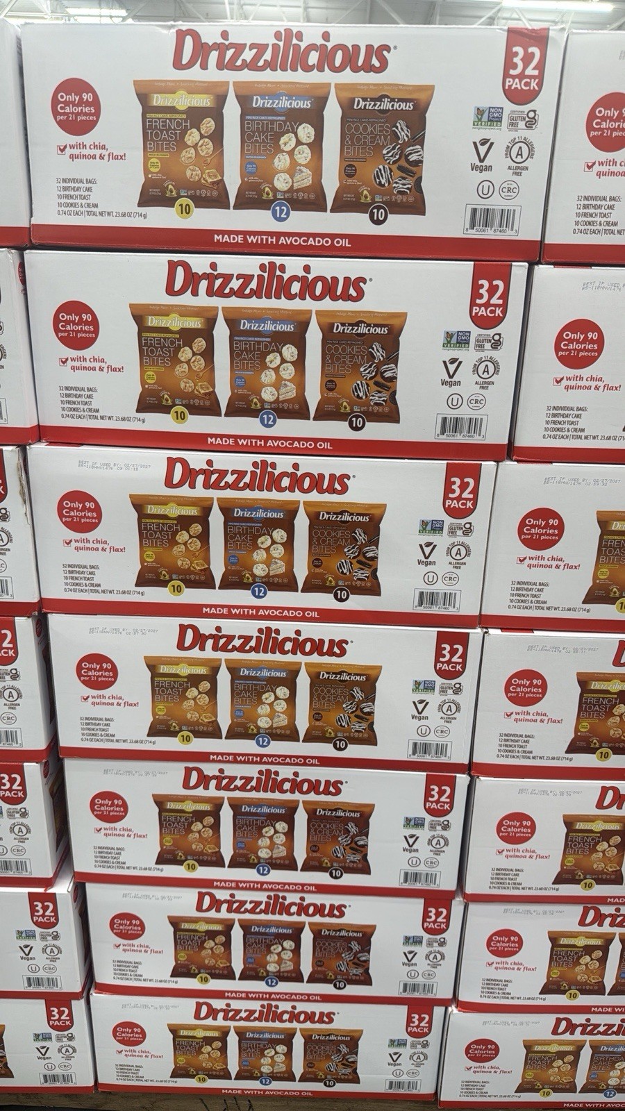 Drizzilicious Mini Rice Cake Bites Variety Pack (32 Count) gallery