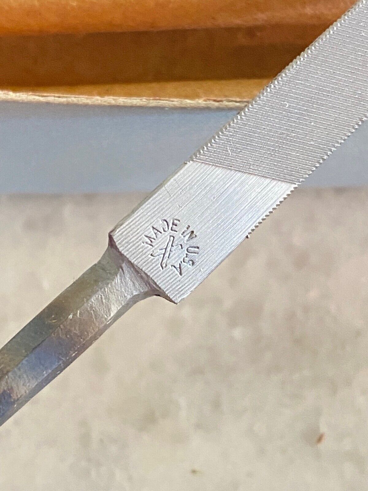 1 new NICHOLSON #14698 - 7" Triangle Extra Slim Taper Hand File, Made in USA gallery