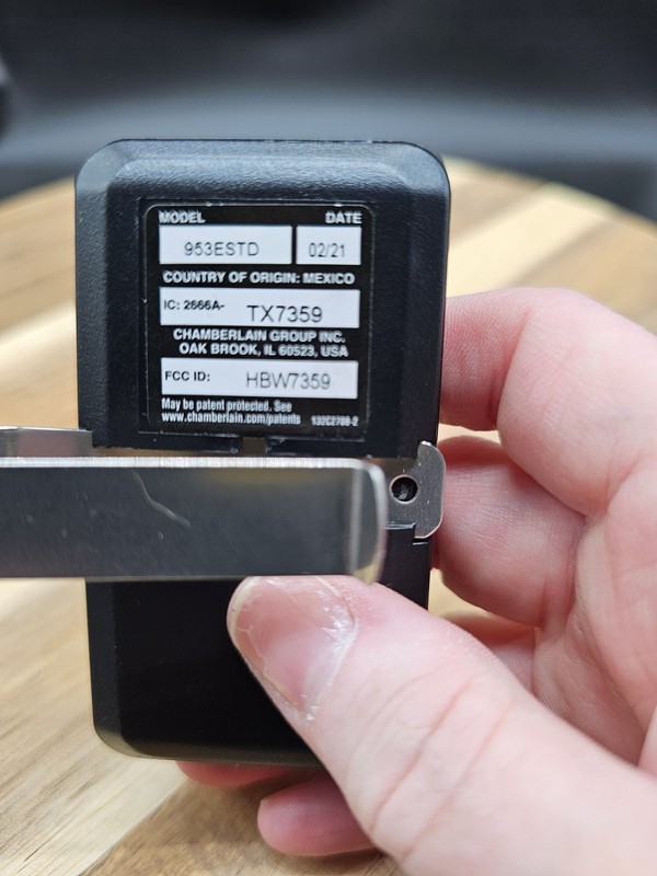 Chamberlain 953EV-P2 3 Button Garage Door Remote - Black gallery
