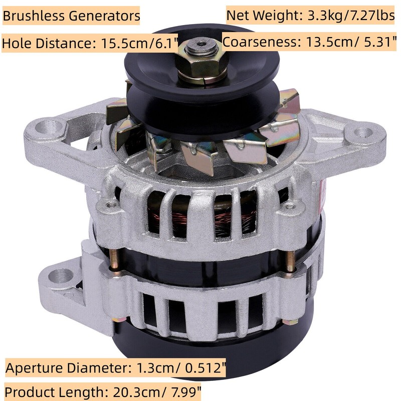 2000W Permanent Magnet Synchronous Generator PMA Brushless Generator Low Rpm gallery