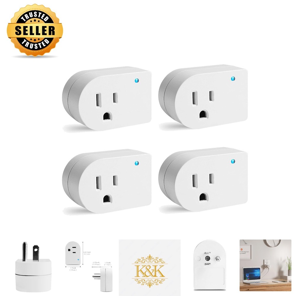 Compact 4-Pack Grounded Surge Protector with Indicator Light - Safety in Style