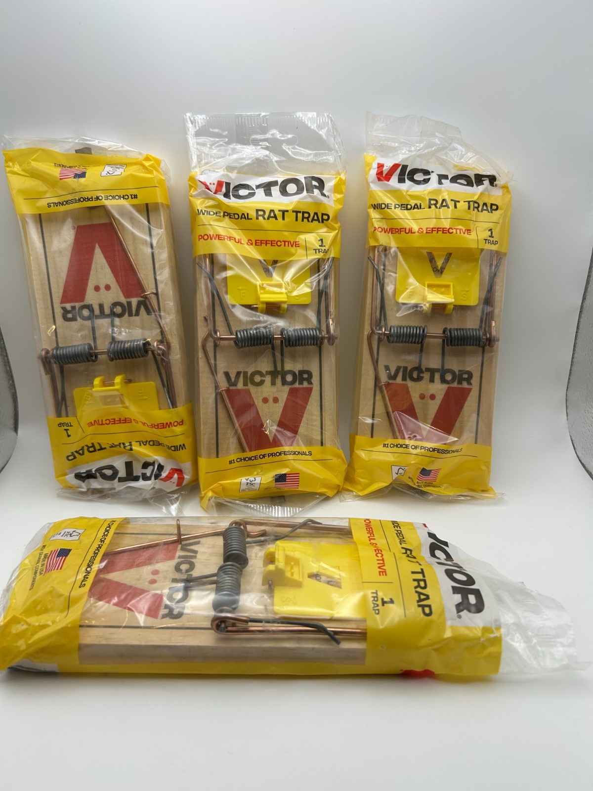 Victor Wooden Extended Trigger Rat Trap - 4 Pack - Pest Control gallery