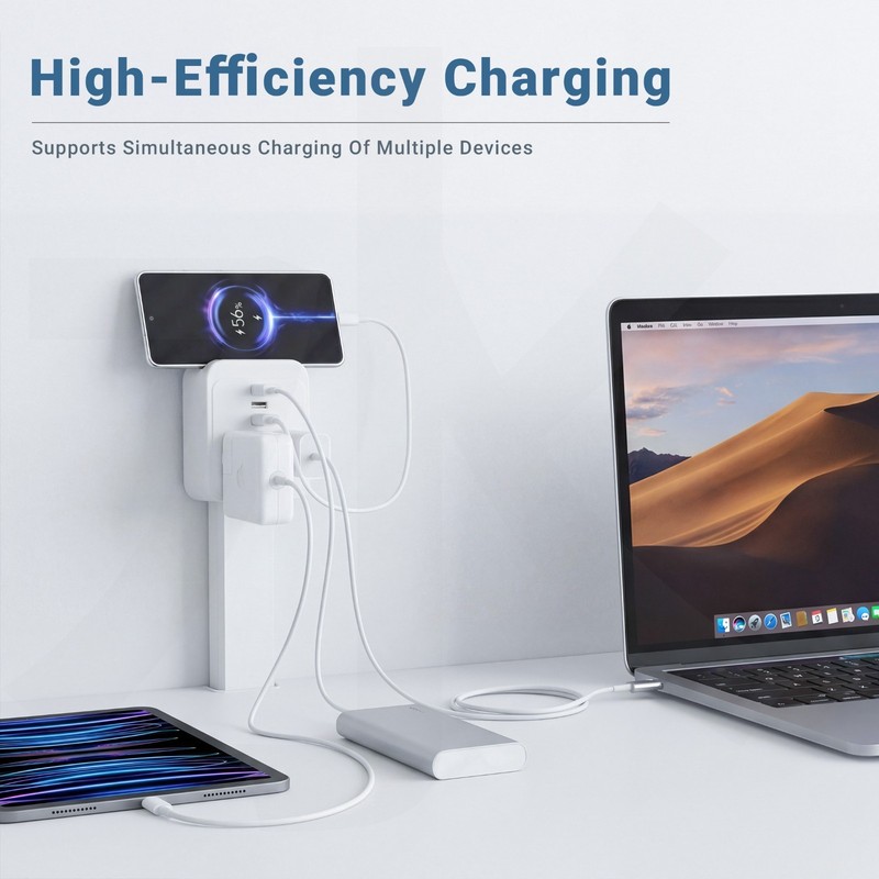 Outlet Electrical Outlet Extender Stick. Features USB-C, 2 USB-A, and 2 AC Outle gallery
