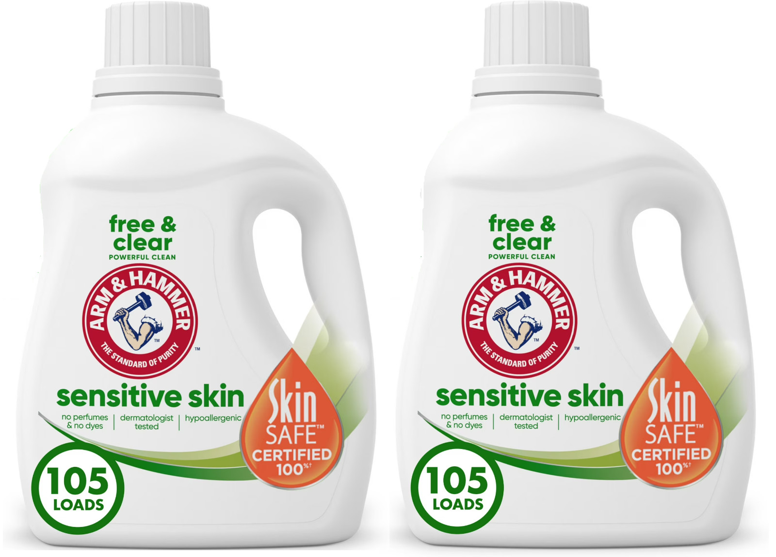 ARM & HAMMER Sensitive Skin Free & Clear Liquid Detergent, 105 fl oz, 105 Loads gallery