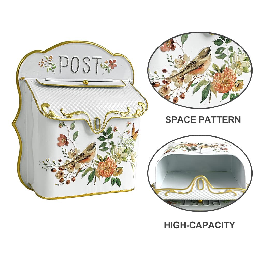 Big Fortune Wall Mount Mailbox For House Outside Vintage Metal Door Mailbox gallery