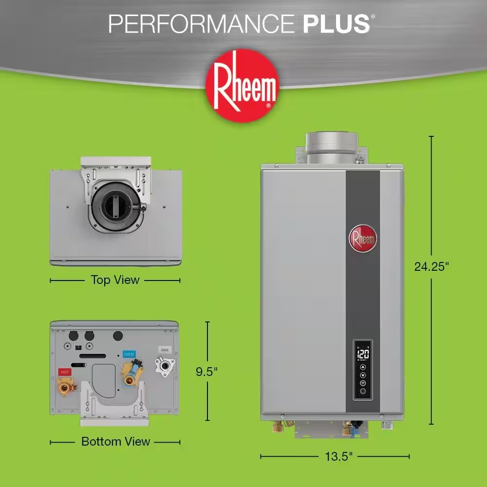 Performance Plus 8.4 GPM Smart Non-Condensing Indoor Liquid Propane Tankless Wat gallery