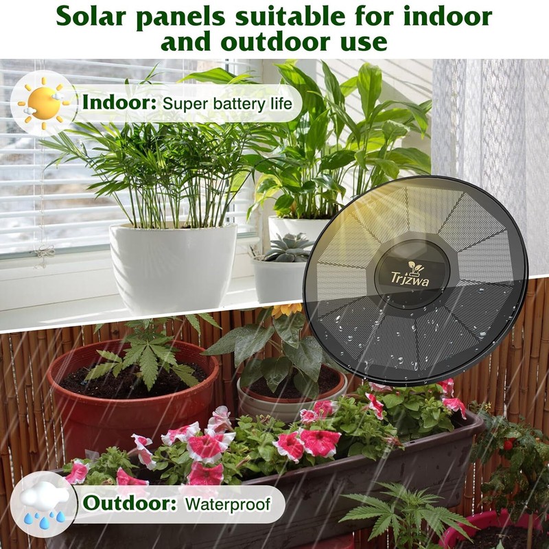 Solar Automatic Irrigation System Balcony Garden Watering with15 Potted Plants gallery