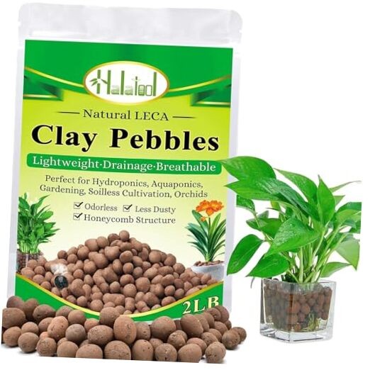 2 LB Expanded Clay Pebbles for Plants 4mm-16mm Clay Balls 100% Organic 2LB gallery