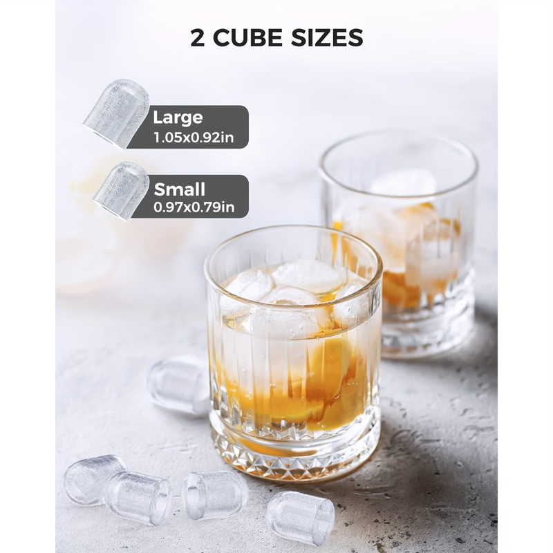 Ice Maker Machine, 8 Ice Cubes in 6 Mins, 26Lb/Day Ice with 2 Sizes| USA STOCK gallery