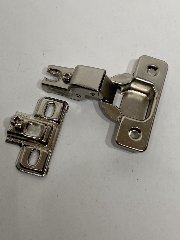 Face Frame Concealed Cabinet Hinge - 1/2 Overlay - 100 Deg - No Dowel - 2 Pack